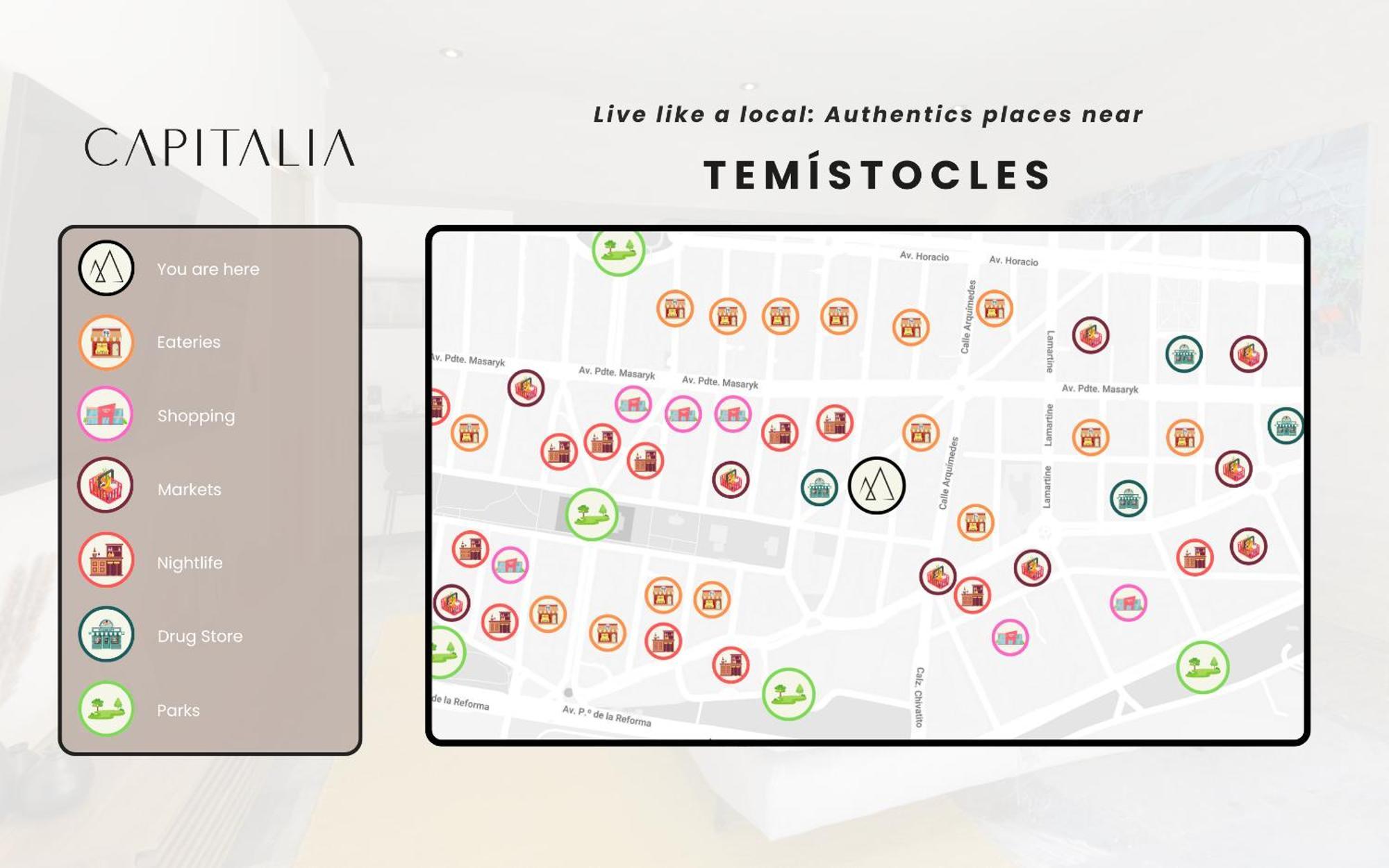 Capitalia - Luxury Apartments - Temistocles 40 Мексико Сити Екстериор снимка